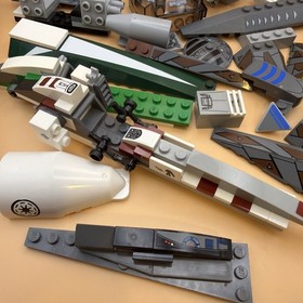 LEGO Star Wars Lot Parts Pieces, incomplete Sets Partial Ship 8095 3085 9498 9oz