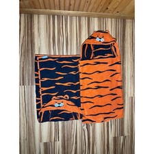 Set Of 2 Tiger Towels With Hood Kids