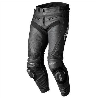 RST Tractech Evo 5 Herren Motorrad Motorrad Leder Kurzjeans - Schwarz