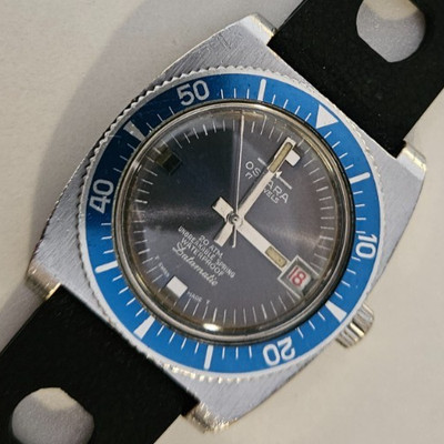 Skin Diver Vintage ''OSTARA'' Herrenuhr OLLECH & WAJS ''DATAMATIC'' SWISS T 17Js