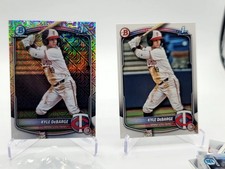 2025 Bowman Mega- Kyle DeBarge Chrome 1st #BCP-139 Mojo Refractor & Base (RC)⚾️⚾