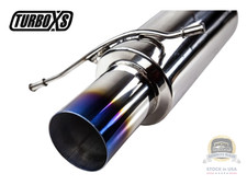 Turbo Xs 02-07 Wrxsti Axle Back Muffler With Titanium Tip Fits Subaru Impreza