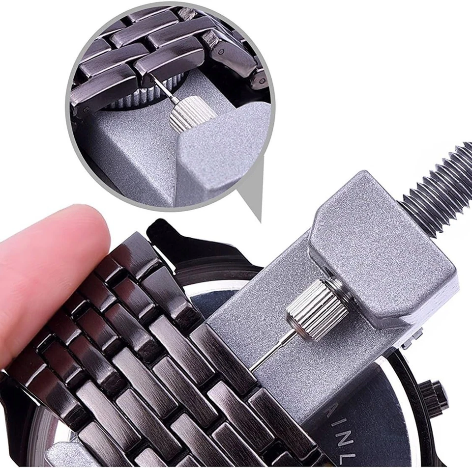 Metal Adjustable Watch Band Strap Bracelet Link Pin Remover Repair Tool Kit US - Image 2 of 4