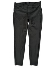 Liverpool Green Flat Front Mid-Rise Skinny Leg Pants Women's Size 8