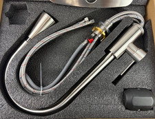 Kitchen Faucets with Pull Down Sprayer Brushed Nickel read description