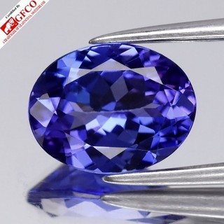 💎GFCO CERTIFIED 1.80ct IF Oval Natural AAA Vivid Violet Blue Tanzanite Tanzania