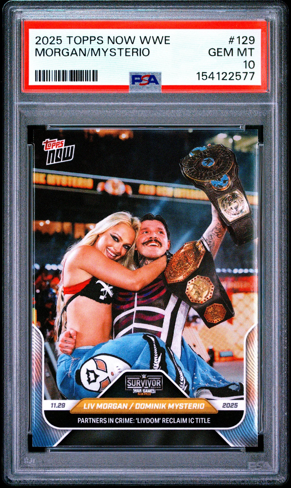 Mysterio Morgan - 2025 Topps Now WWE PSA 10 view 1