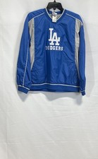 Team Athletics Youth LA Dodgers Windbreaker Pullover Blue MLB Sz XL 16/18