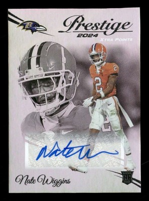 2024 Panini Prestige Nate Wiggins Xtra Points Premium Rookie Auto TV2268