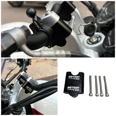 PASSEND FÜR ROYAL ENFIELD SUPER METEOR 650 LENKER RISER SCHWARZ