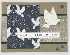 Stampin' Up Peace  Love Christmas Card w/Env UNLIMITED CARDS SHIP FOR 4.95 