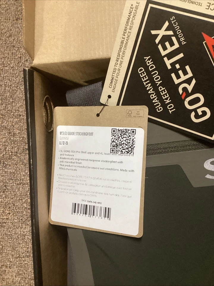 SIMMS G3 STOCKINGFOOT WADERS LL 12-13 - Image 2 of 3