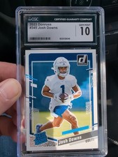 2023 Josh Downs Panini Donruss 1st Graded 10 Colts NFL Rated Rookie Card #345