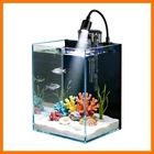 Betta Fish Tank kit,Small Nano Glass Fish Tank Start Kit with Filter,LED Ligh...