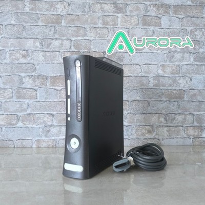 Refurbed Xbox 360 Elite Konsole 60GB (Custom Silber) RGH Softmod + Aurora  