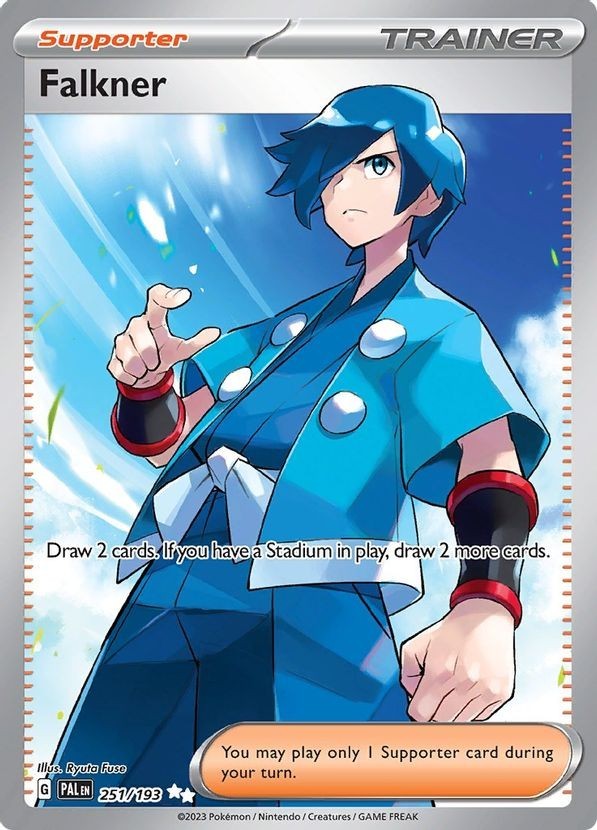 Falkner - 251/193 - Pokemon Paldea Evolved Full Art Ultra Rare Card NM