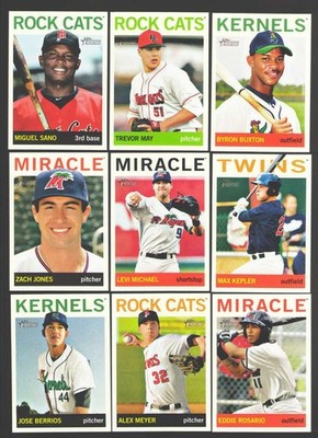 2013 Topps Heritage Minors - MINNESOTA TWINS Team Set w/ Byron Buxton