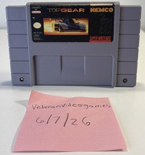 Kemco Top Gear SNES (Super Nintendo Entertainment System) Racing NTSC-U/C 1992