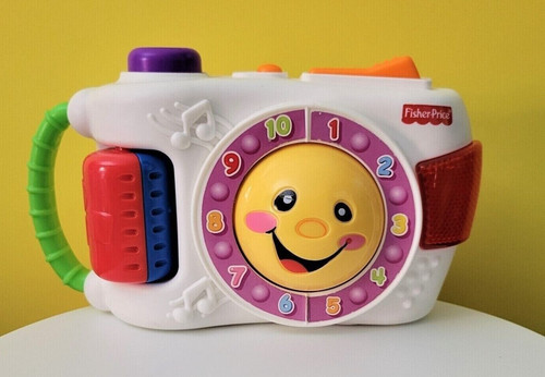 Fisher Price Laugh and Learn Learning Camera Songs Sounds Numbers Lights Up