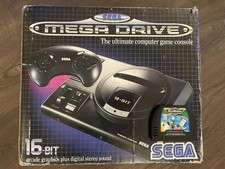 Boxed Sega Mega Drive Console w/2 controllers, Manual & Micro-machines *Tested*