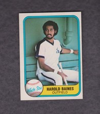 1981 Fleer Baseball Rookie Card #346 Harold Baines Chicago White Sox NMMT O/C