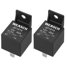 2 Pack JD1914 Car Relay, 12V 40A, 5 Pin SPDT, Automotive Switches and Starter...