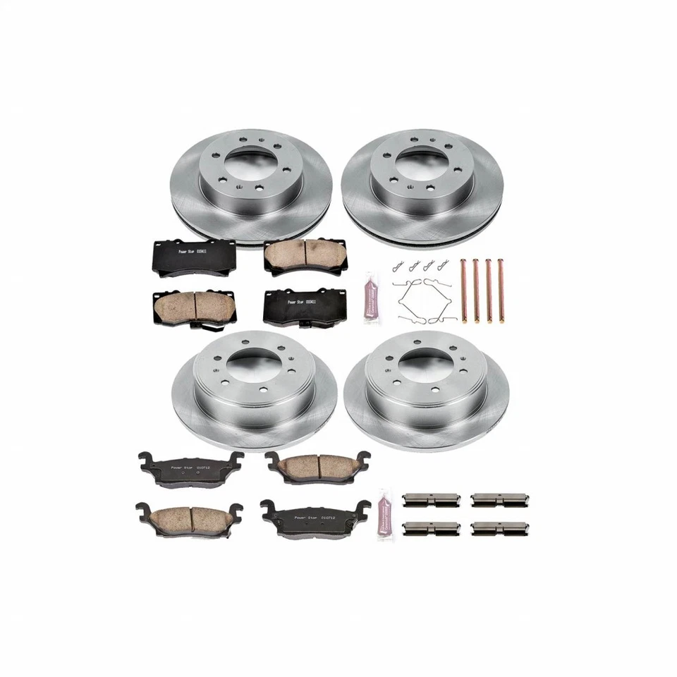 Power Stop Brake Kit For Hummer H3 2006 07 08 09 2010 Front & Rear Brake Kit - Image 2 of 4