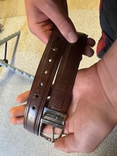 Chaps reversible brown/black belt w/ silver buckle - size 0 / w24/25