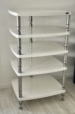 Solidsteel HS 5 Böden High End Audio Rack Neupreis 2500€ Hochglanz Weiß, schön