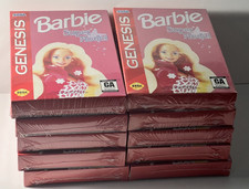 Lot of 10 Barbie Super Model (Sega Genesis, 1992) New Sega Genesis