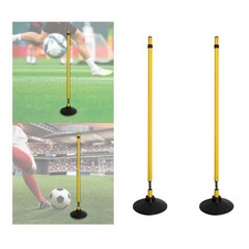 Soccer Agility Pole Coaching Pole with Rubber Base Strong Identification Aid