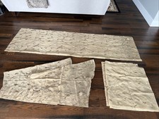 JCP Royal Velvet Sheer Curtains 4 Panels 50 x 84 4 Festoon Valances Set