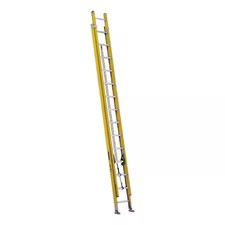 Louisville Fe4228hd 28 Ft Fiberglass Extension Ladder, 375 Lb Load Capacity
