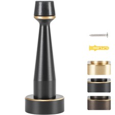 Heavy Duty Solid Brass Door Stop, Decorative Door Stopper Wall Protector with...