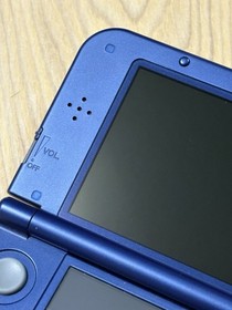 New Nintendo 3DS LL Metallic Blue Console Stylus Clean Screen Japan