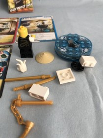 Lego set 2255 Sensei Wu NINJAGO 100% complete w/ instructions & 5 cards spinner