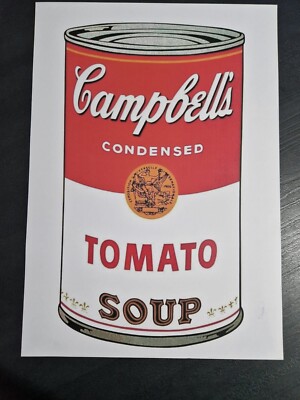 Poster-size A3 cm. 31x42 Campbell's Soup Andy Wharol TOMATO SOUP 6