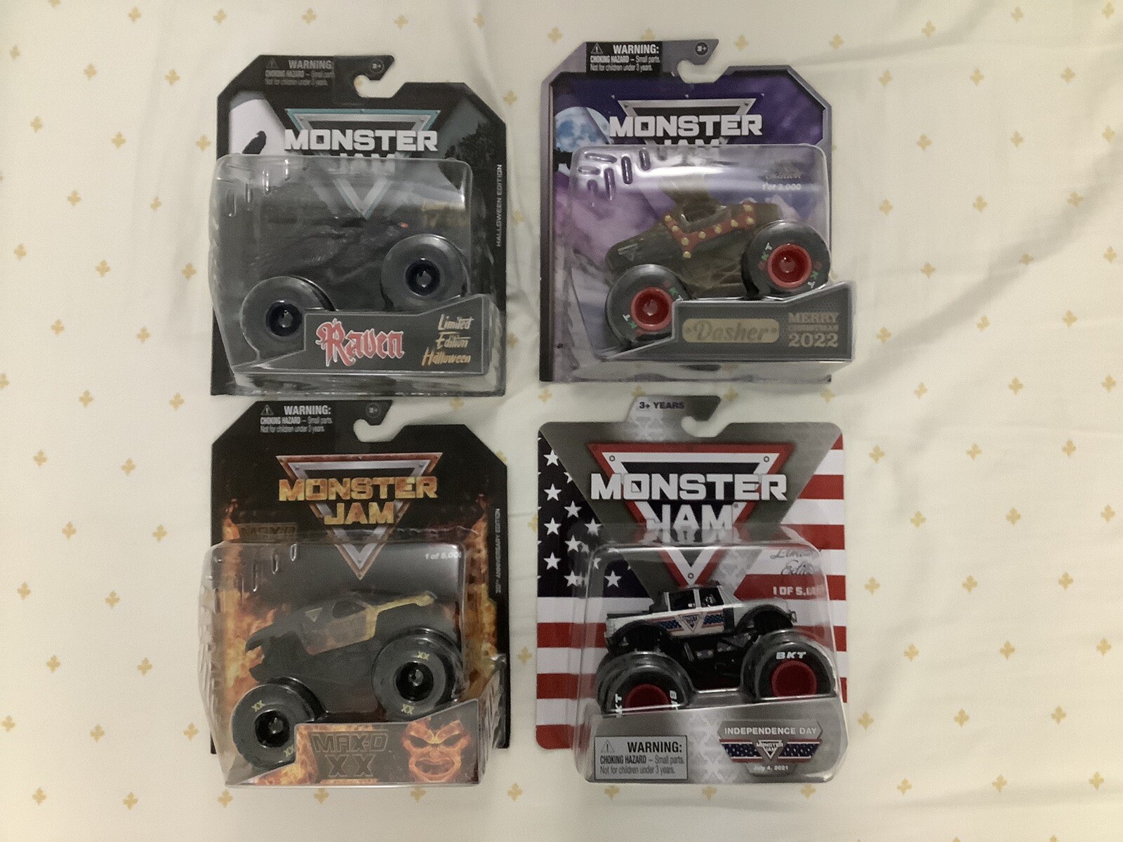 Monster Jam Superstore Exclusives 4Pack Features Dasher Merry