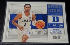 2018 Panini Contenders Draft Picks TREVON DUVAL Base #22 Game Day Ticket Duke