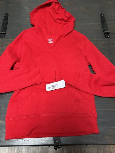 Soffe Heavy Sweats Hoodie Sweatshirt size S Bright Red made in USA Logo NWT - Picture 6 of 8