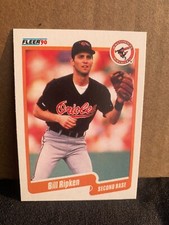 1990 Fleer Baseball Card Baltimore Orioles Bill Ripken