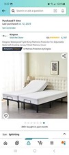 Waterproof Split King Mattress Protector For Adjustable Bed Soft Cooling