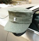 WWII German M43 Wool Field Cap Officers Hat Mountain Cap Size XL