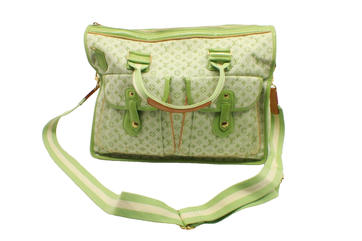 🔥 Louis Vuitton Sac Mary Kate 48H Green Monogram Mini Line Large