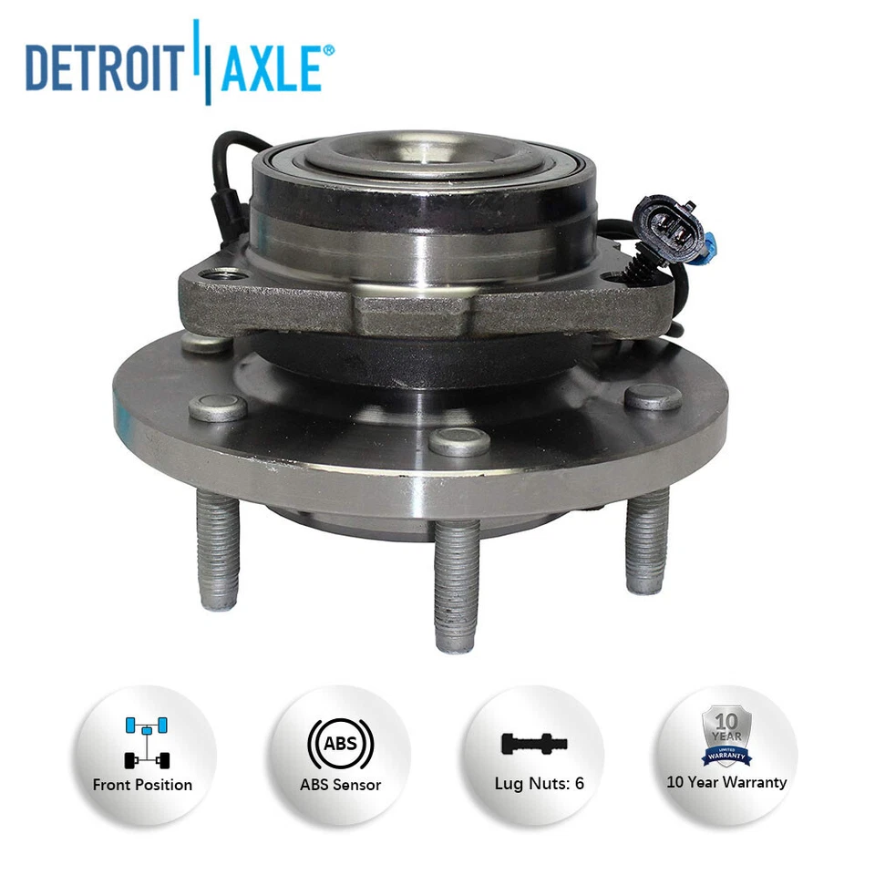 Conjunto de buje y cojinete de rueda delantera para Hummer H3 y H3T 2006 2007 2008 2009 2010 Foto 4 de 4