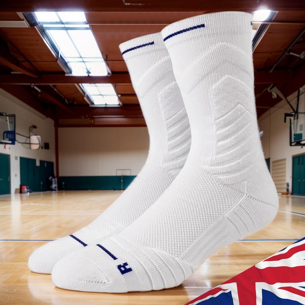 SAOLA Calze Sportive Uomo Calzini Basket Suola Terry Antiscivolo Traspiranti per Ragazzi Teen