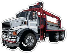 Keep On Trucking Truck Driver Loader Car Bumper Window Sticker Decal 5"X4"