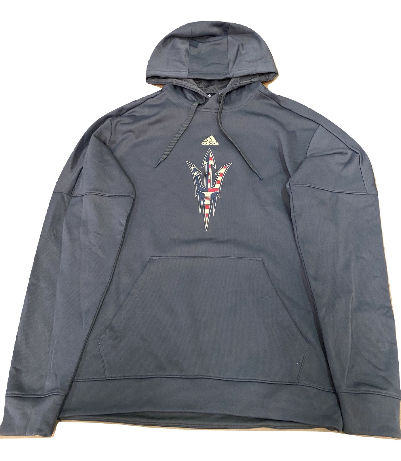 Толстовка с капюшоном Adidas NCAA Arizona State Stars and Stripes Красный/белый/синий FI8014 