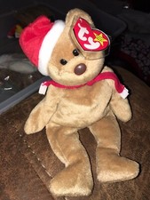 Ty Beanie Baby 1997 Holiday Teddy Bear 1996 - Style 4200 - ERRORS 