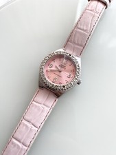 ANNE KLEIN II Pink QUARTZ WATCH 10/N3633 Rhinestone Basel Not Working